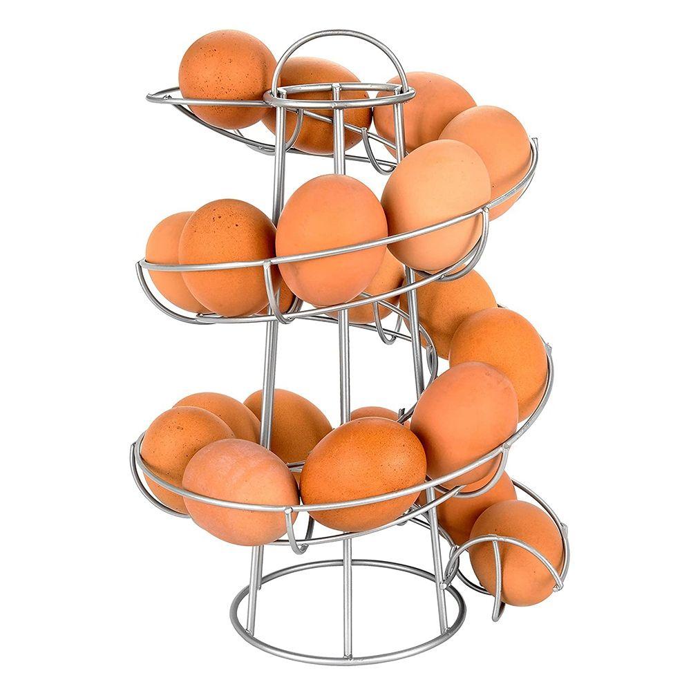 [Elegan] Tempat Telur Restoran Deluxe Spiraling Basket Egg Skelter Stand