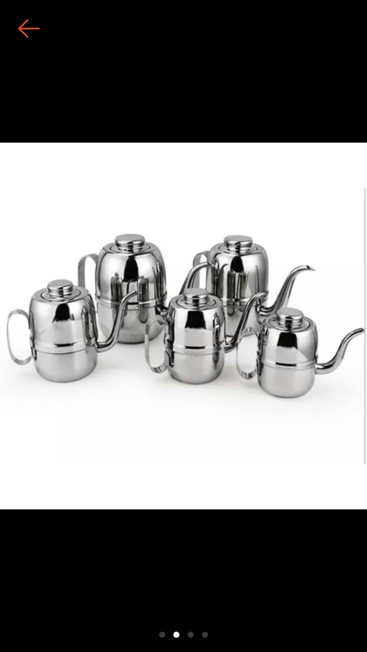 Olive Kettle Gooseneck 420ml 540ml 960ml / Teko Kopi Leher Angsa 14oz 18oz 32oz