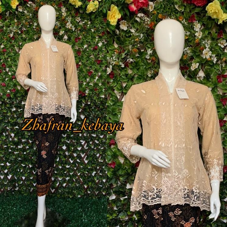"JTR. 808634" Kebaya Modern Remaja Model Busui bahan Tulle bordiran premium (Kp)