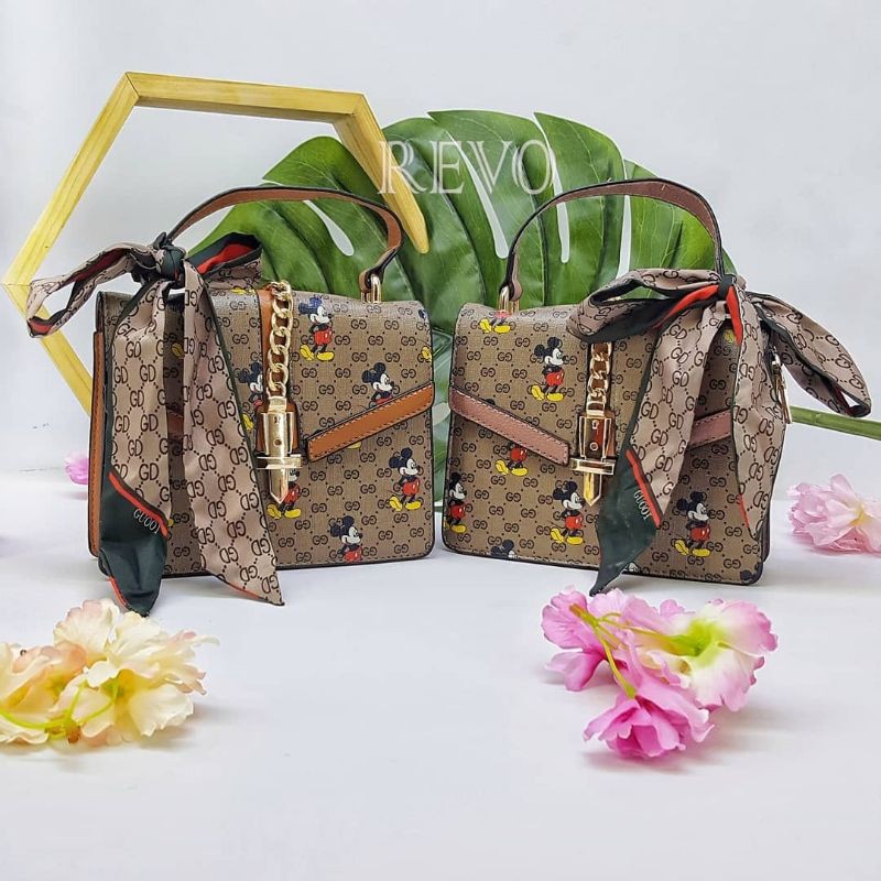 Tas import MICKEY MOUSE - Tas Slempang Mickey Mouse // BISA COD - REVO FASGION