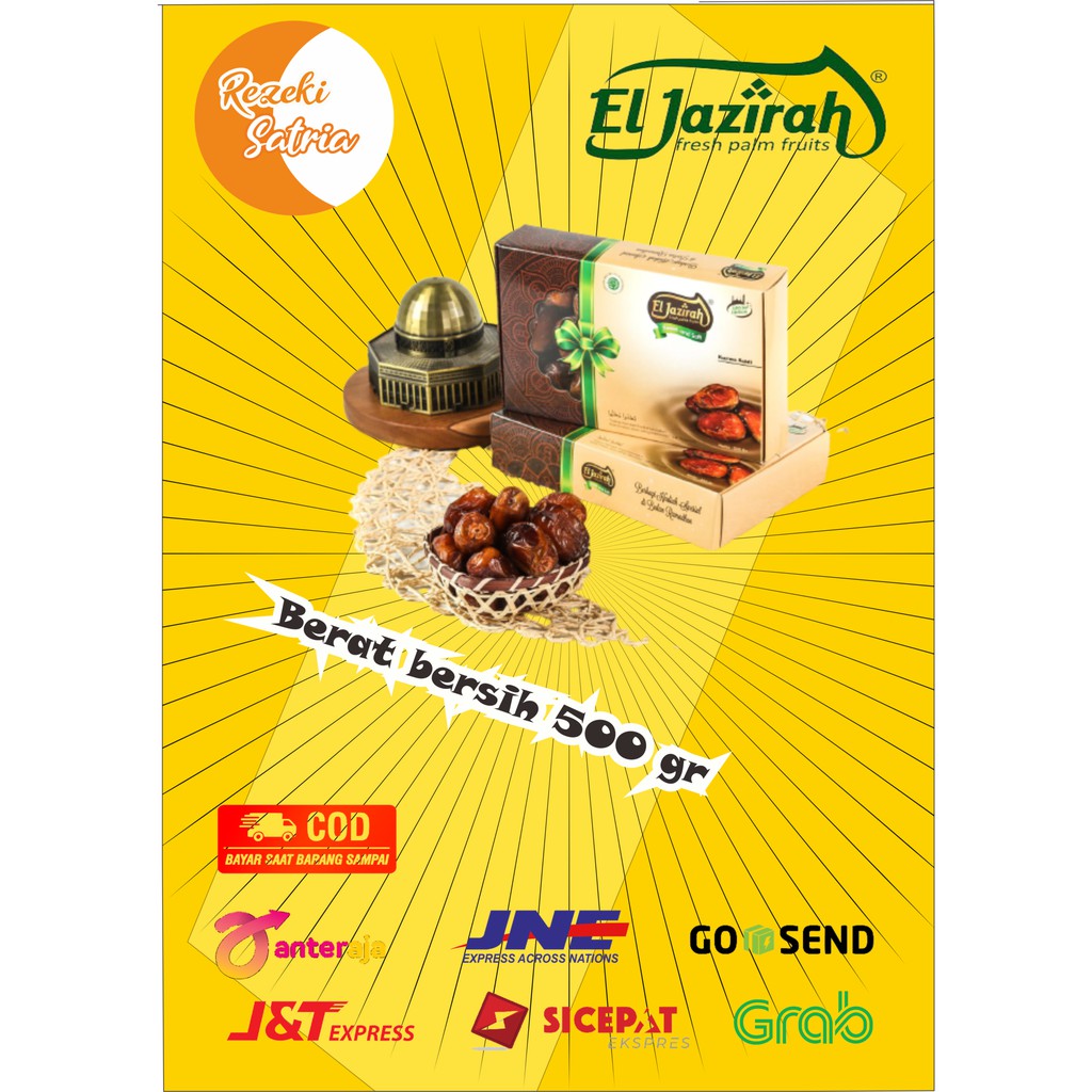 

KURMA ELJAZIRAH SAIDI KEMASAN BOX 500 GR