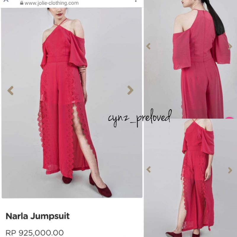 preloved jolie clothing narla jumpsuit