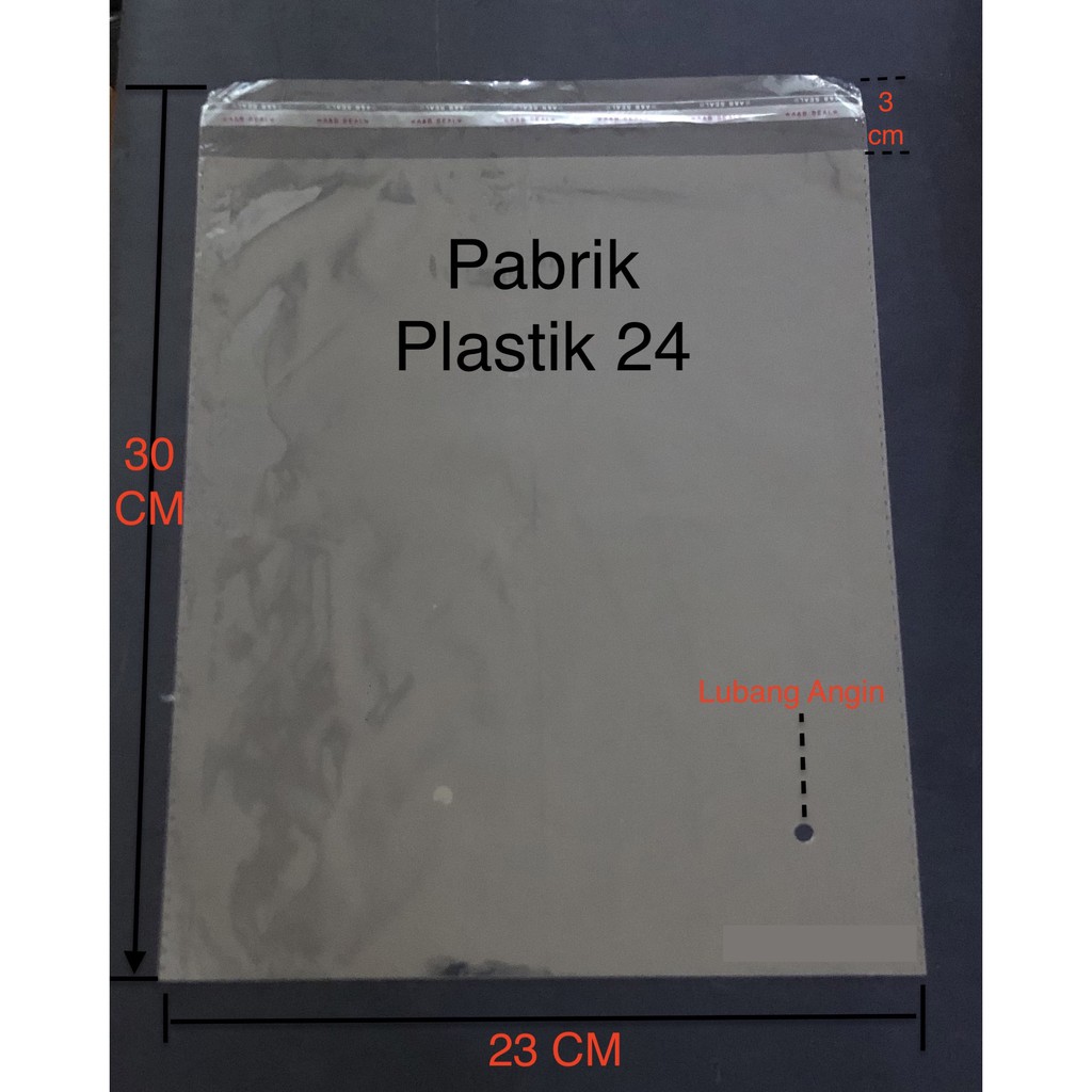 [TEBAL] PLASTIK BAJU OPP per 500