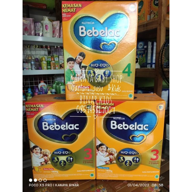 Harga Bebelac 4 1800 Gram Terbaru September 22 Biggo Indonesia