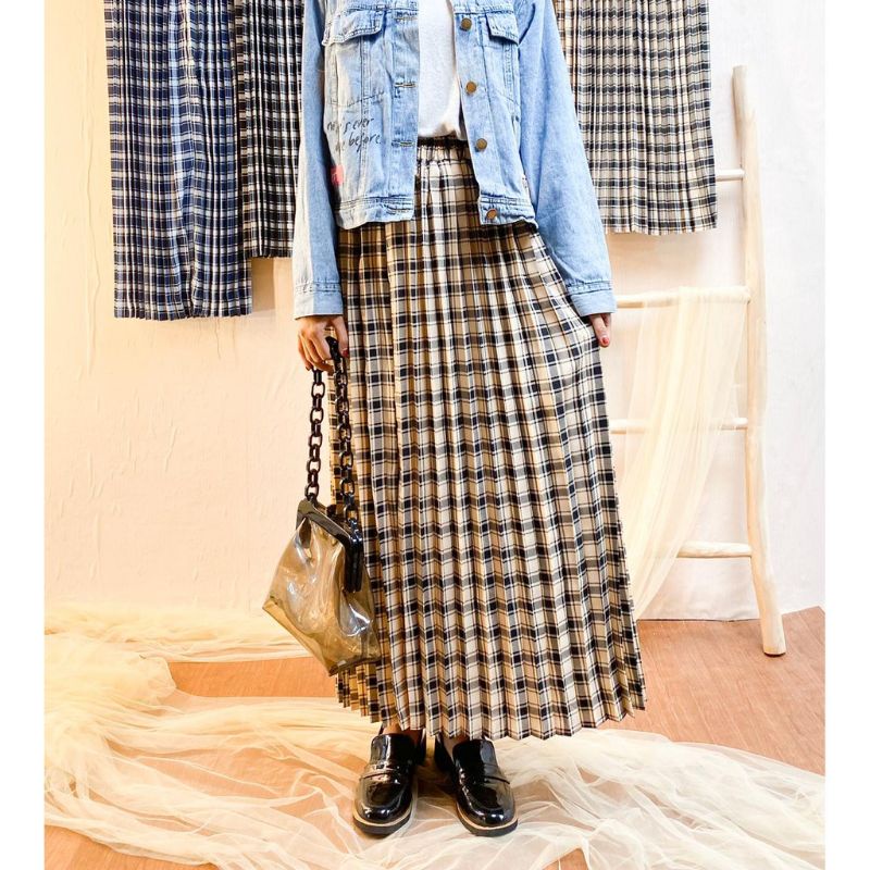 ROK TARTAN PLISKET /ROK TARTAN JUMBO KOREAN STYLE /ROK TARTAN PREMIUM