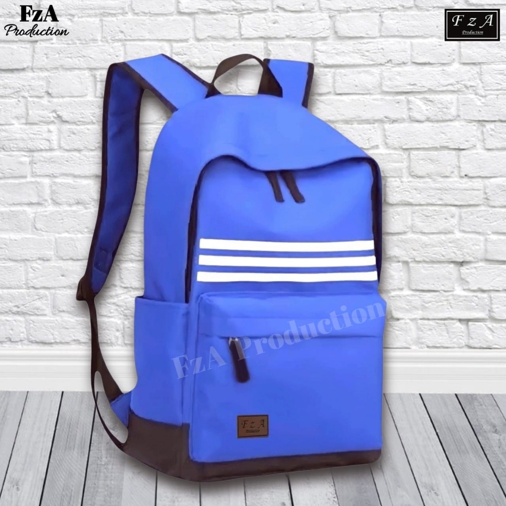 FzA Official - Tas Ransel Distro Casual Pria Wanita / Tas Ransel Laptop Backpack Sekolah Kuliah Distro Original Tas Punggung Laptop - BLLN