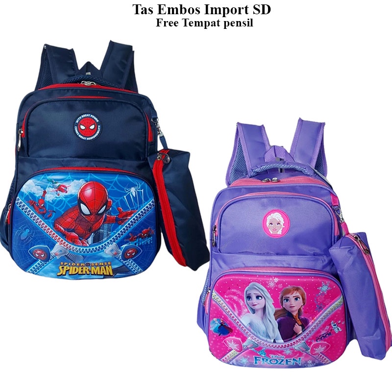 Tas Sekolah Anak SD Import free Tempat pensil