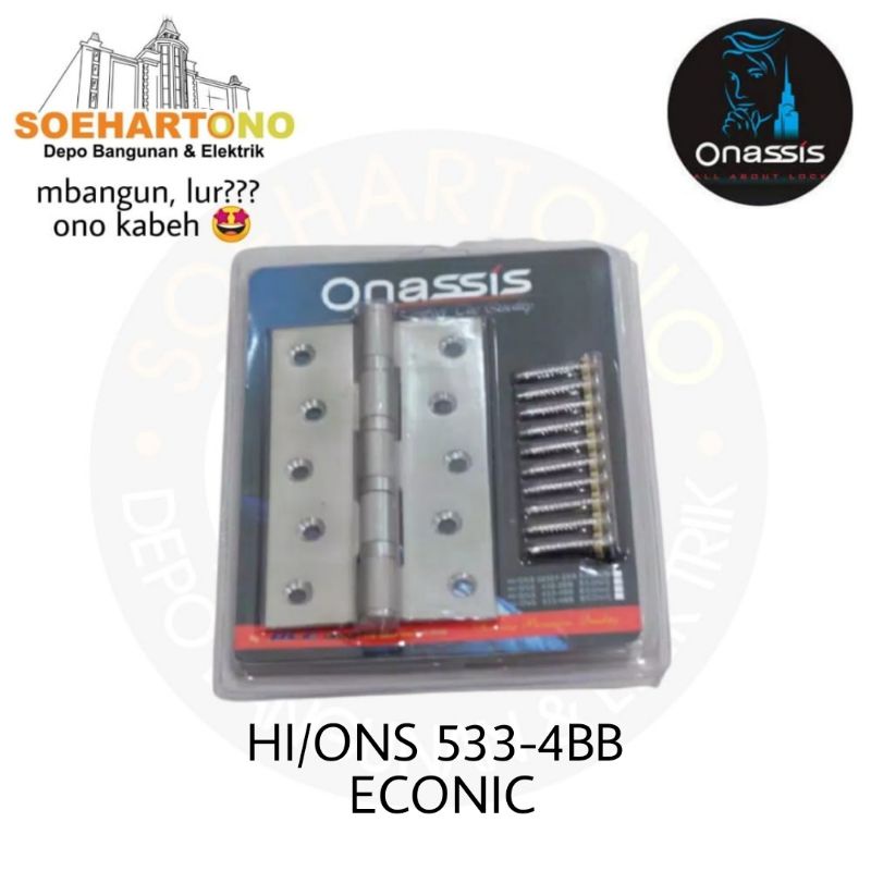 ENGSEL PINTU ONASSIS 5INC TEBAL 3MM