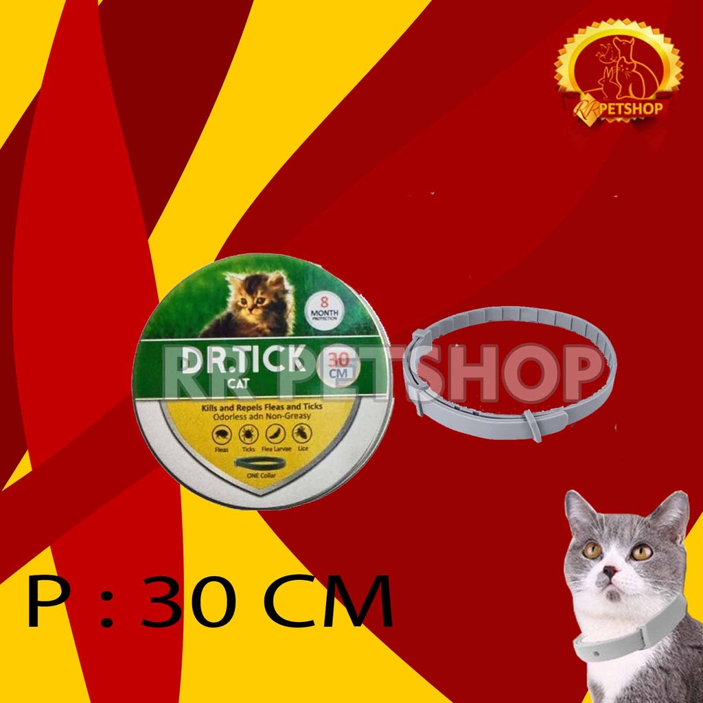 DR Tick Kalung Anti Kutu Kucing Cat Flea Tick Collar 30 Cm