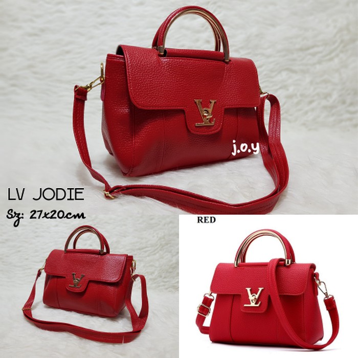BARANG MURAH TAS MURAH/TAS WANITA/HAND BAG/SLINGBAG/TAS GROSIR/LV JODIE LEATHER KEKINIAN