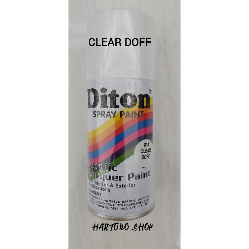 Cat semprot DITON CLEAR DOFF / BENING DOP / Spray Paint CLEAR DOP 810 300 ML