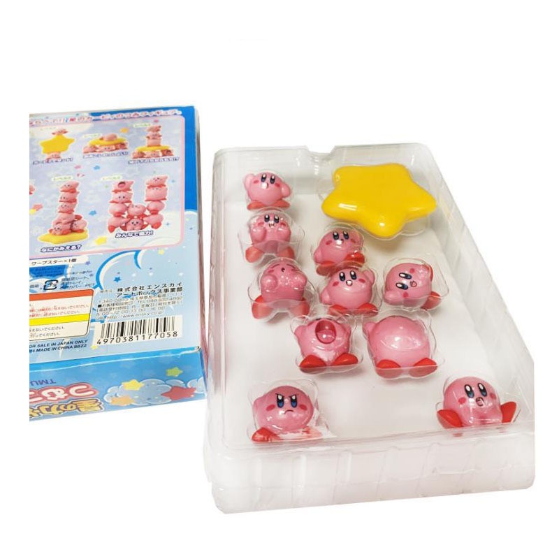 11pcs / Lot Mainan Action Figure Kirby Waddle Doo Warna Pink Untuk Hadiah Anak