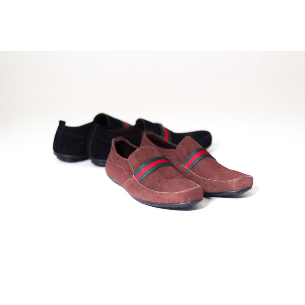 Sepatu santai Slip On Slop Kulit suede Terbaru CEVANY YOMI ORIGINAL Sepatu Kerja Harian Jalan jalan