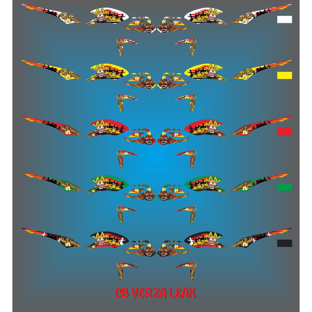 Striping cb verza 150 - Stiker Decal cb verza leak