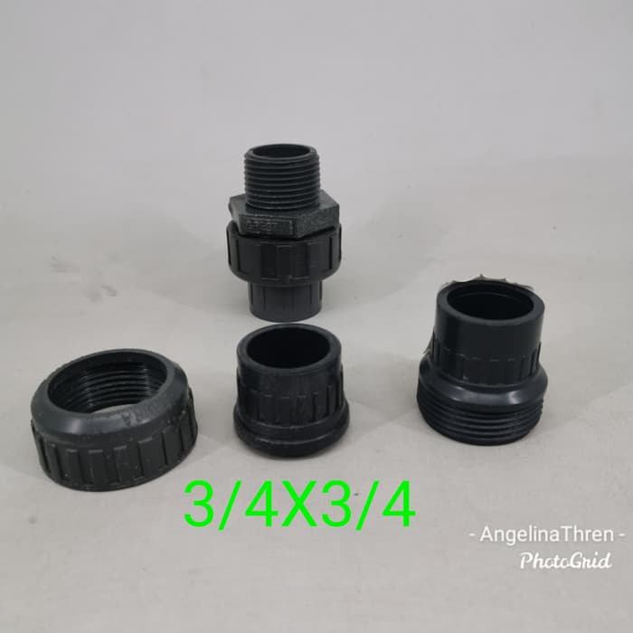 watermur polos 3/4X3/4 - Mur keran air plastik