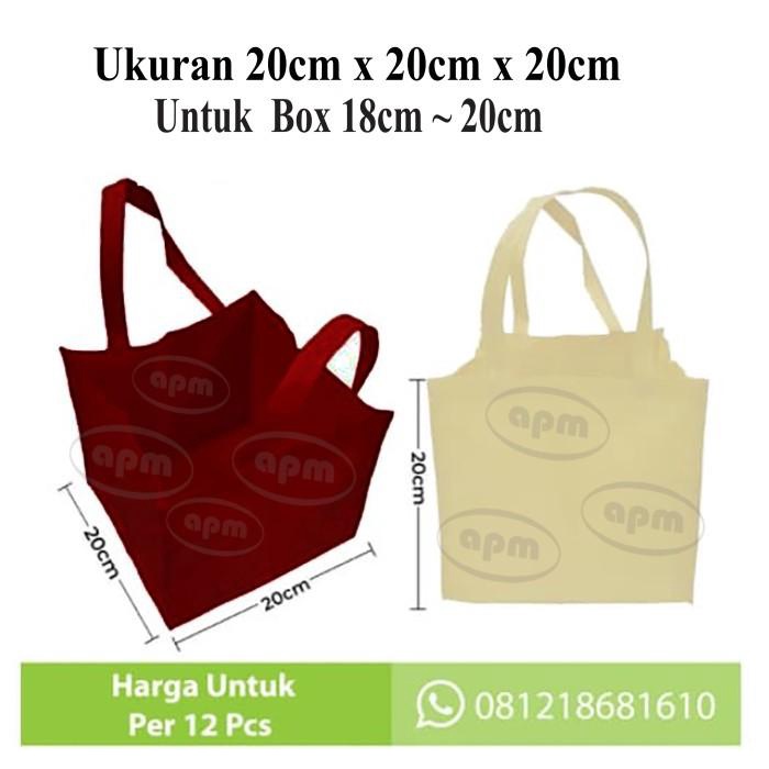 

Tas Spunbond Kotak Ukuran 20Cm X 20Cm X 20Cm 056