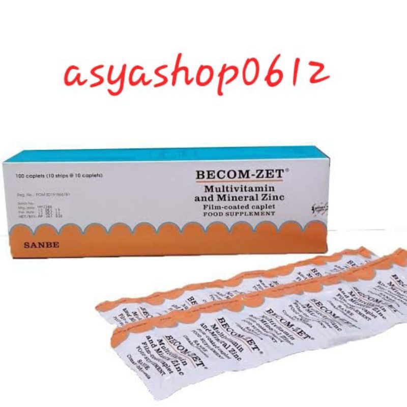 Becom zet multivitamin vitamin C, mineral & zinc