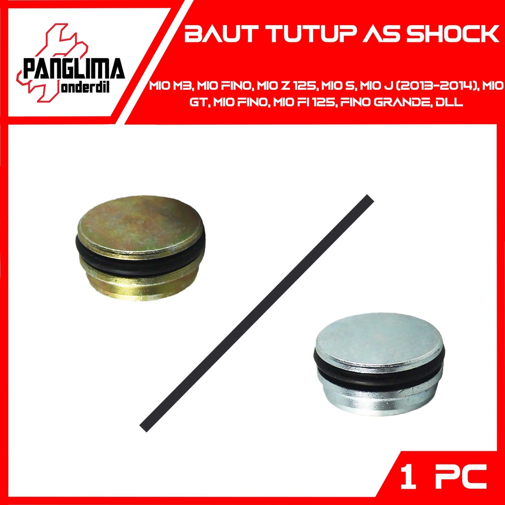 Baut Tutup As Mio M3-Z-S-J 2013-2014 Baud-Oring-Seal Shock-Shok Depan Warna Random