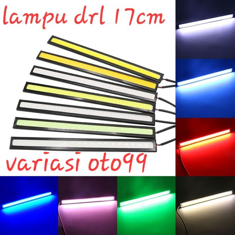 LAMPU DRL LED PLASMA COB IMPORT 17CM UNIVESAL TERANG DRL