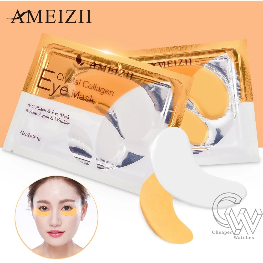 Cheaper-5 pasang Masker Mata Emas Kolagen Harga Collagen Crystal Eye Mask Termurah