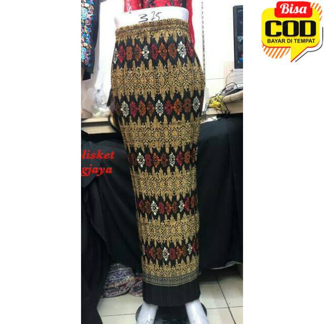 BISA COD - ROK BATIK PESTA rok kebaya batik cap rok plisket pesta