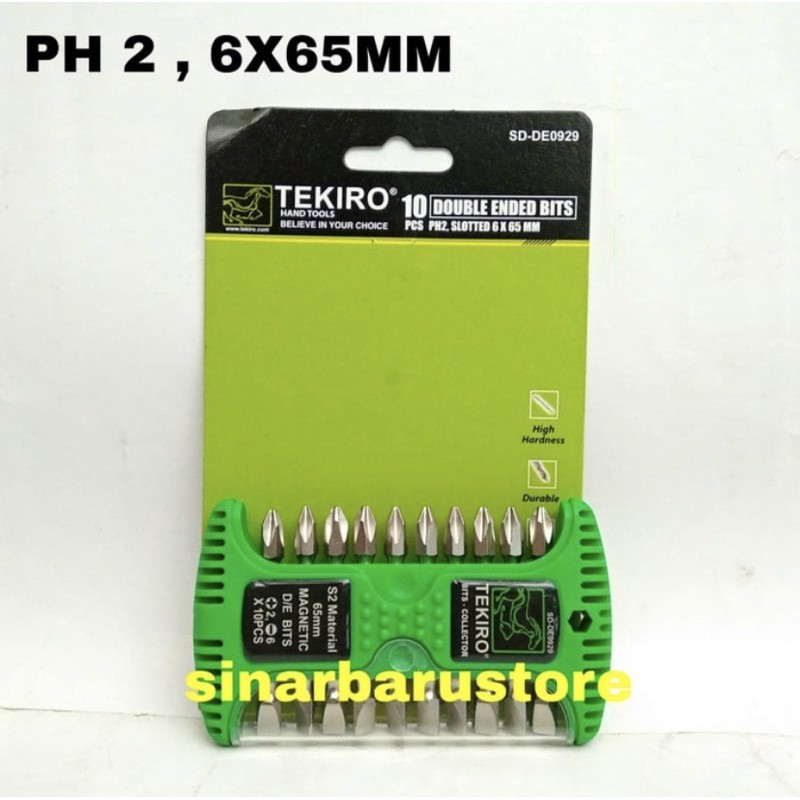 Mata Bor Obeng Gipsum (-+) "Tekiro" PH2 6x65MM 1 Pcs