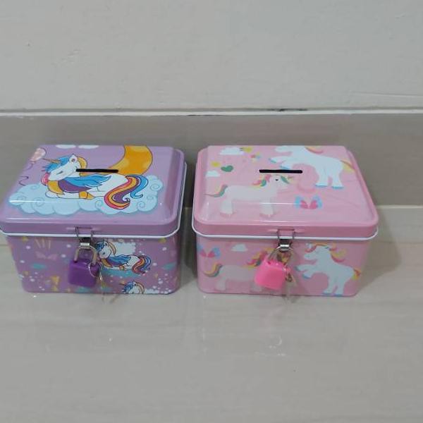 ➵ Celengan gembok kotak unicorn ➶