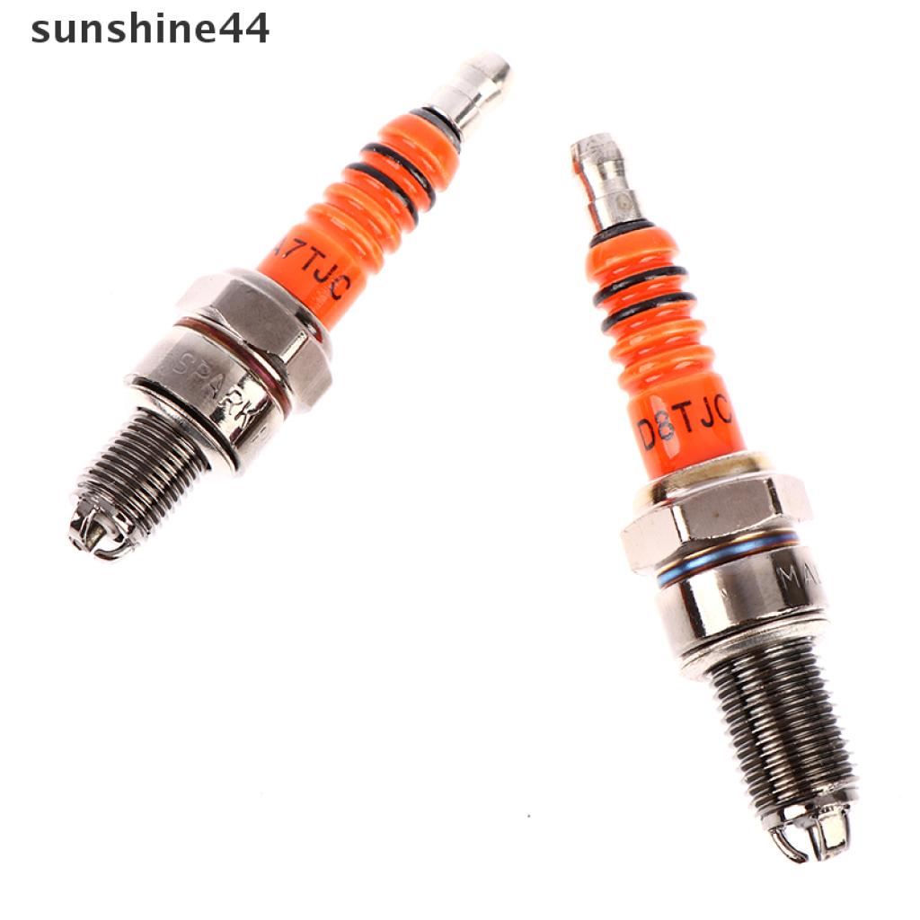 Sunshine 3pcs A7Tc D8Tc Busi Elektroda Untuk Atv Skuter Dirt Bike 50cc 110cc