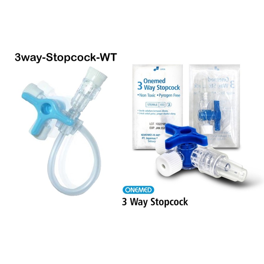 THREE WAY 3 WAY STOPCOCK PERPCS - ONEMED