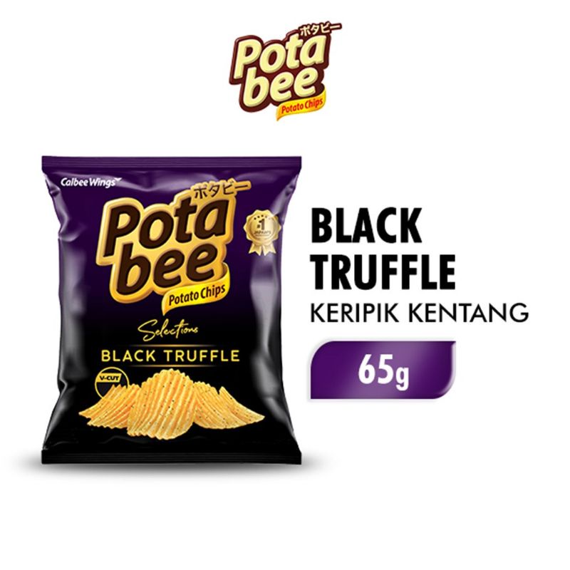 Potabee black truffle 65gr keripik kentang