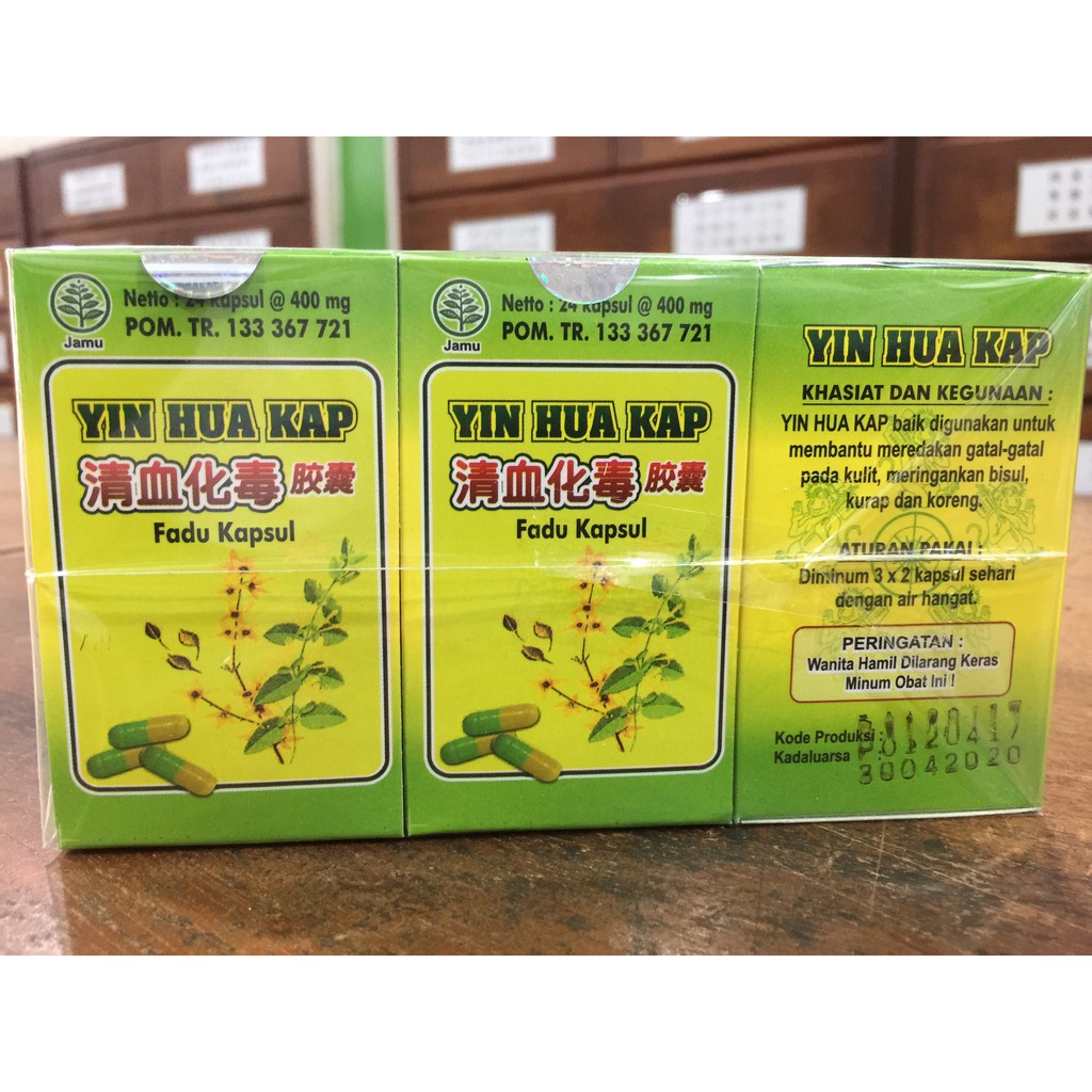 Yin Hua Kap Fadu Kapsul - Obat Kulit Darah Kotor Gatal Kurap Jerawat