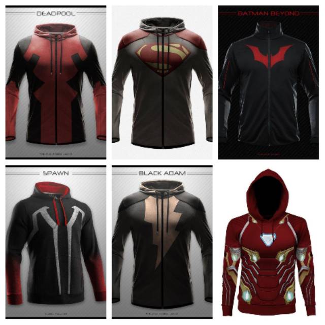 HOODIE AVENGERS ENDGAME SWEATER JACKET AVENGERS END GAME SWEATER BATMAN IRON MAN HOODIE PRIA MURAH