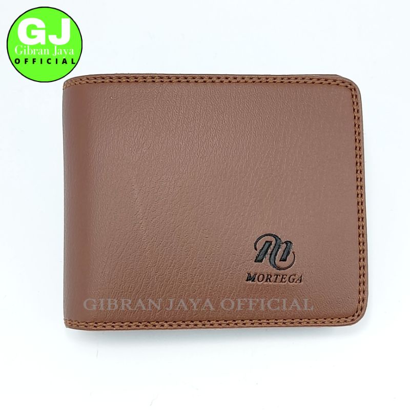 Dompet Pria dan Wanita Kulit Sintetis Hitam 6 Slot Card MORTEGA Standard-COKLAT