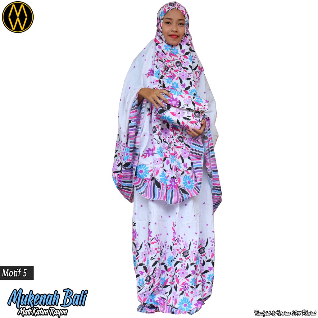 mukena katun/mukena dewasa/mukena katun bali/mukena motif/mukena