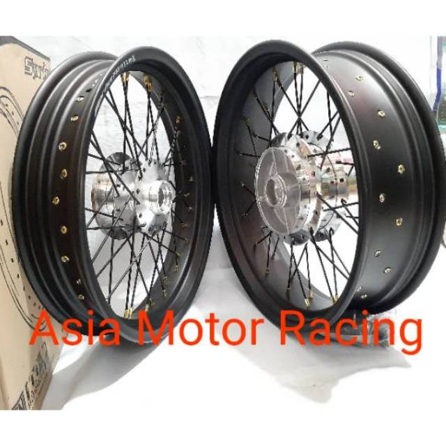 Sepaket Velg Tapak lebar 300-450 ring 17 Megapro-CB150R-CB 150 new-Tiger revo-CBR 150-Megapro-