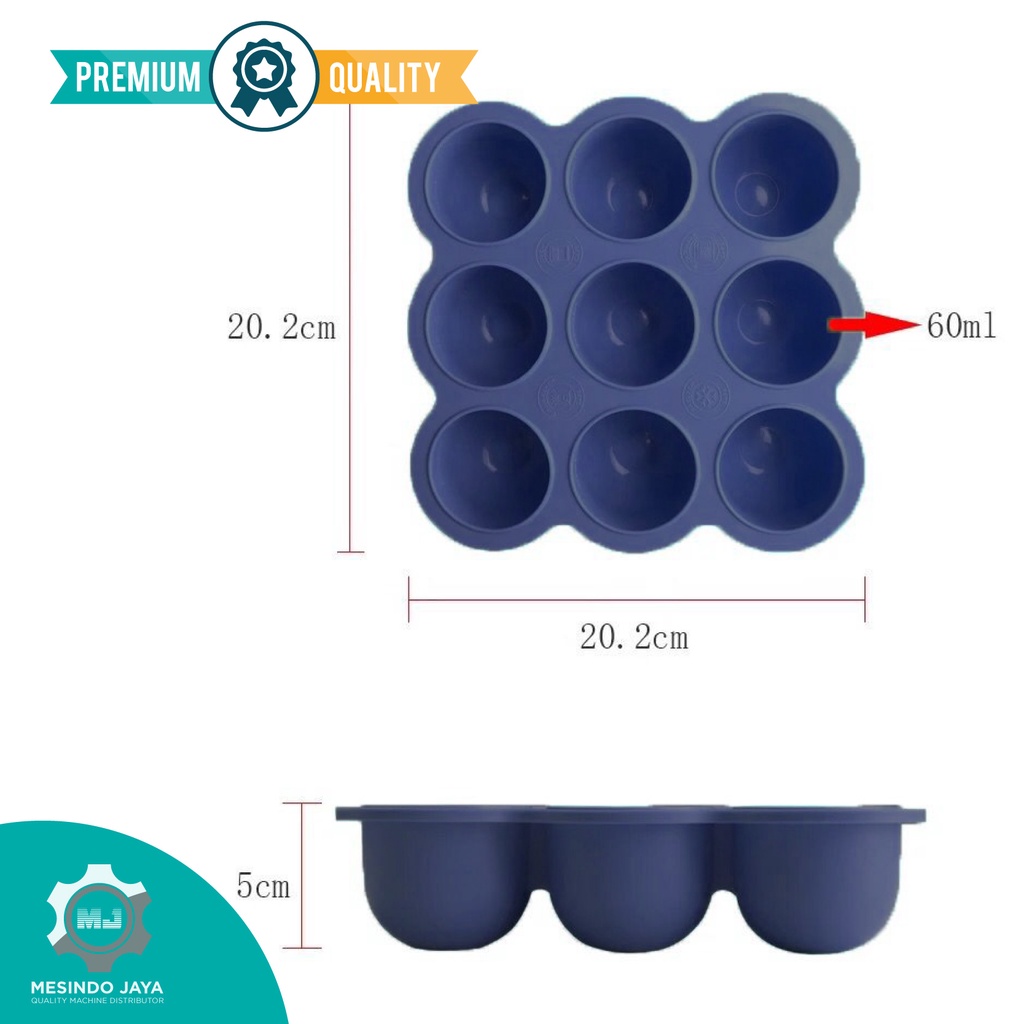 Wadah MPASI Bayi Silikon Cetakan Es Batu Silicone Tempat Simpan