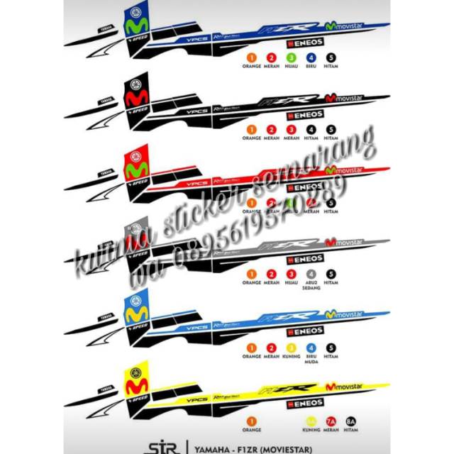 Striping Yamaha Fizr Movistar