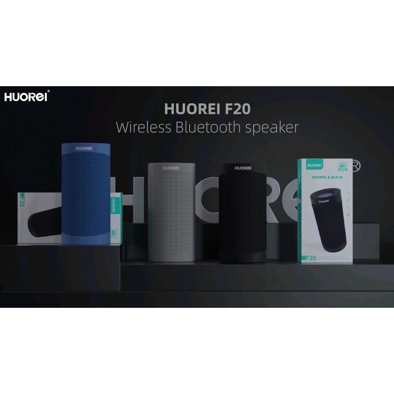 HUOREI F20 Speaker Bluetooth Double Speaker HIFI Sound with Colorfull LED