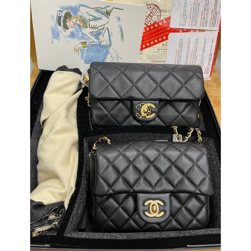 TAS WANITA CH SET KULIT ASLI WITH BOX / TAS WANITA CH / TAS SELEMPANG CH