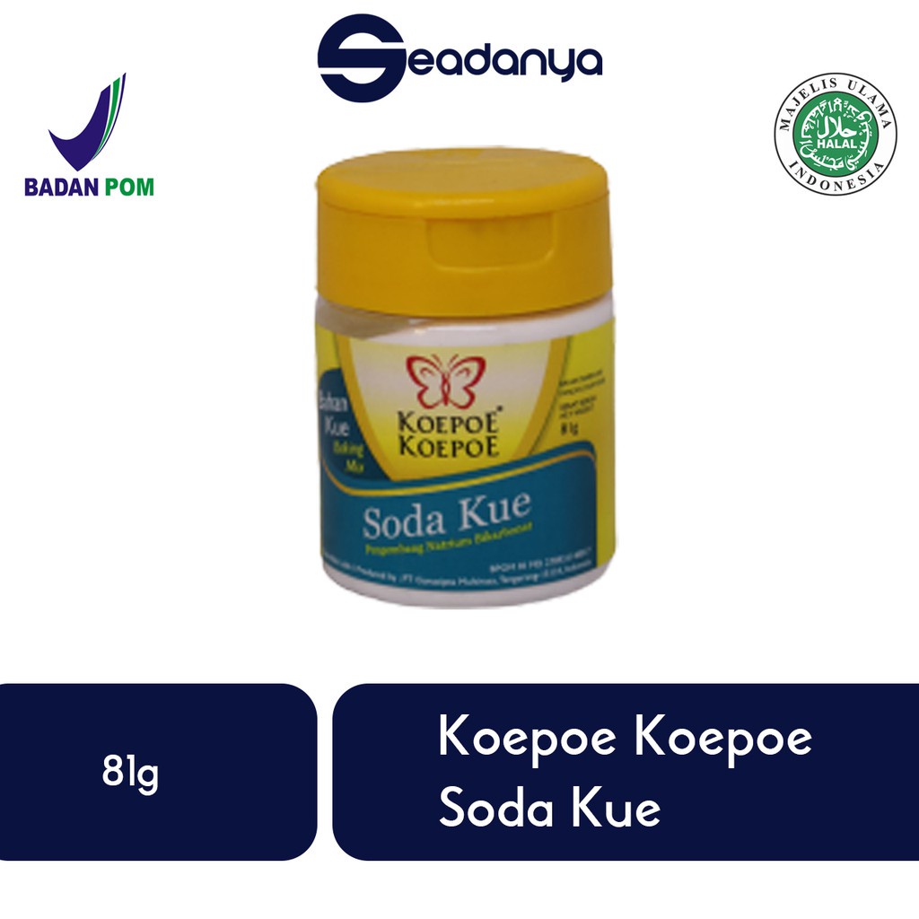 

Soda Kue Koepoe Koepoe 81g Pengembang Natrium Bikabornat - Halal MUI & BPOM