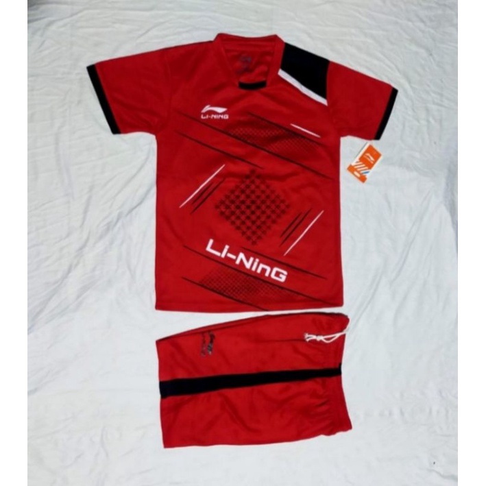 BAJU STELAN OLAHRAGA BADMINTON BULUTANGKIS BOLA FUTSAL VOLLY ANAK-ANAK LI- NING SD SMP