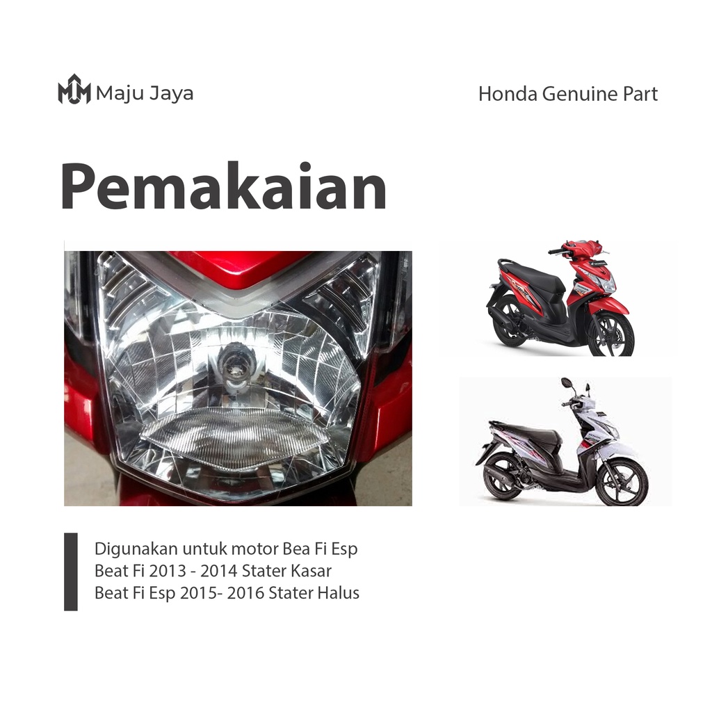 Headlamp Reflektor Lampu Depan Beat Fi Esp 2013 2014 2015 2016 K25 Original AHM