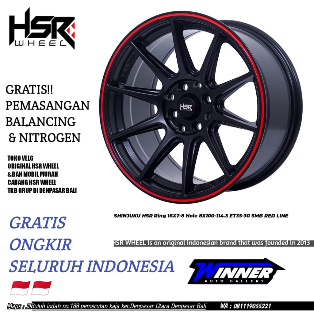 VELG VOSSEN RING 16 MODEL CELONG COCOK DI JAZZ YARIS XENIA, TOKO VELG BALI