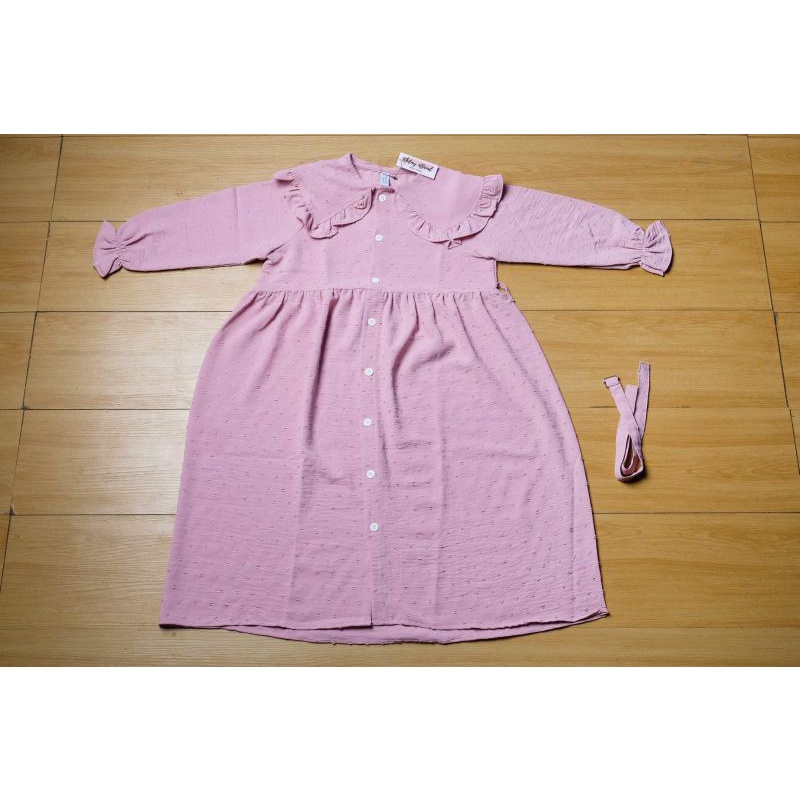 Gamis anak Gesper Crinkle Uragiri anak Umur 1-7tahun