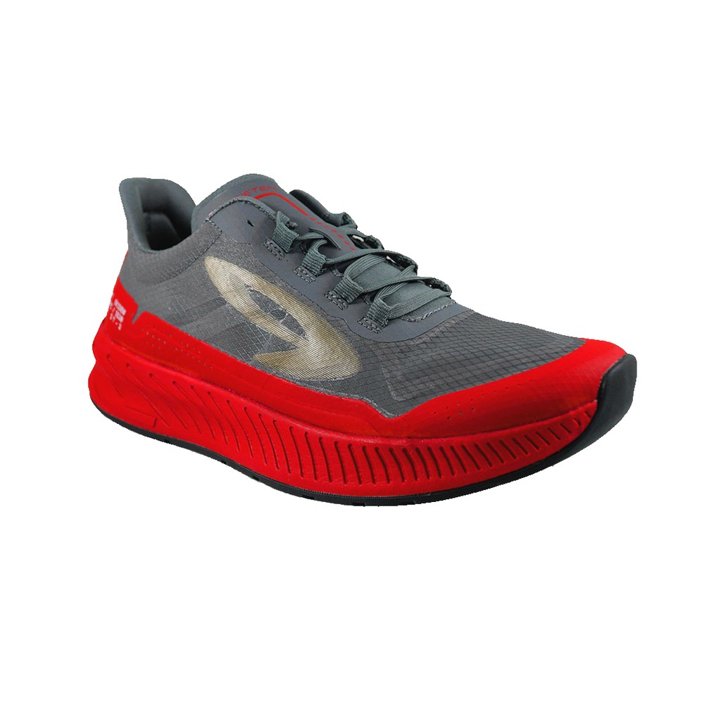 Sepatu Running - 910 Nineten - Geist Ekiden Dark Grey Red - Harga Retail:480k - Potongan:95k