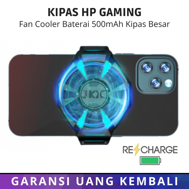 Kipas Pendingin Hp Smartphone Cooling Fan Rechargeable Cooler Phone Gaming - F21