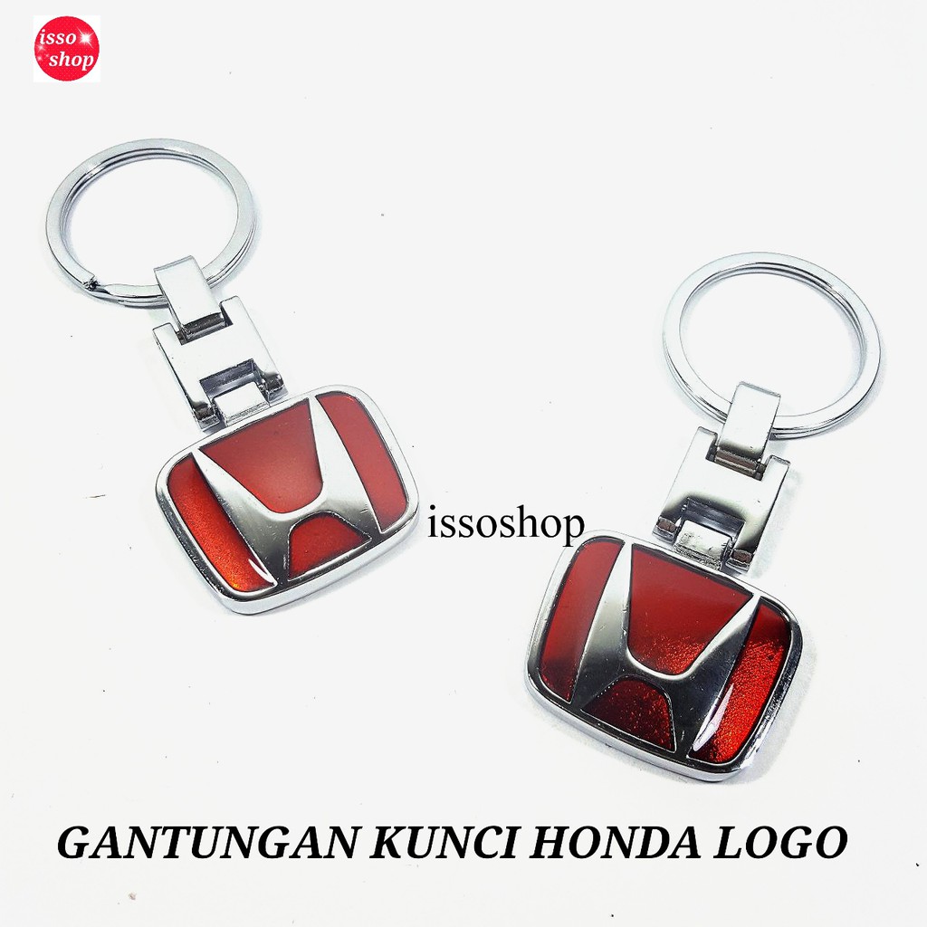 Gantungan Kunci Mobil Honda Red Logo / Gantungan Kunci Logo Honda / Gantungan Kunci Mobil