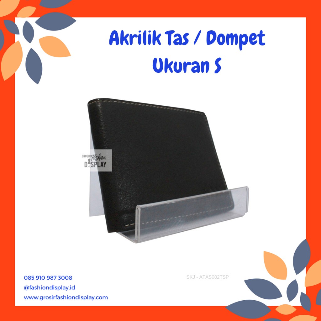 Akrilik Tas Dompet Display Pajangan Tas Dompet Stand Akrilik Untuk Tas Dan Dompet(Bh)