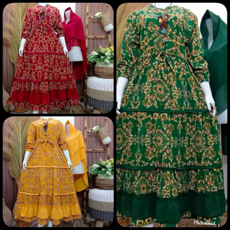Gamis Monalisa Motif Sultan REALPICT