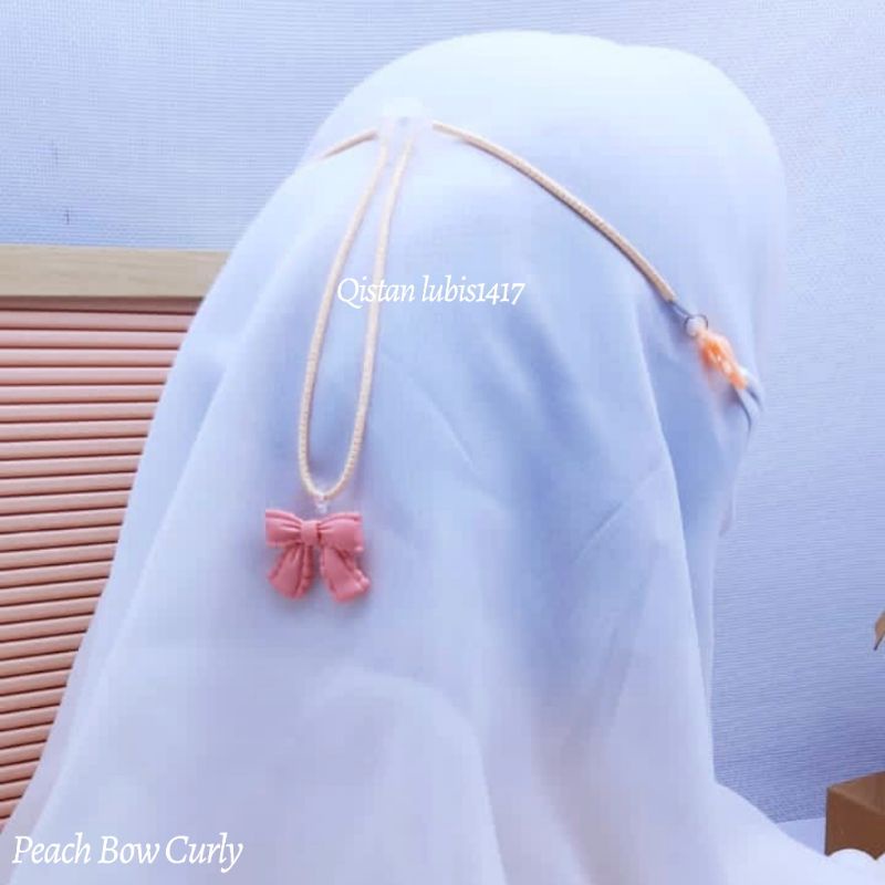 Strap Masker Bow Curly Series